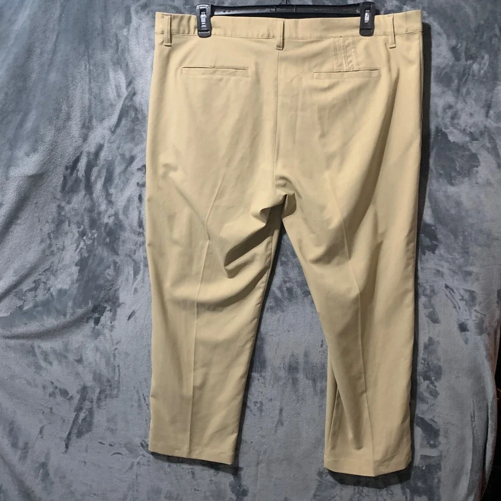 Adidas Pants Mens 40x30 Golf Tan Recycled Performance IU2823 Athletic Preppy